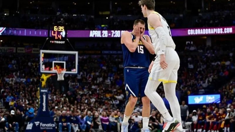 El impactante triple de Jokic en la NBA