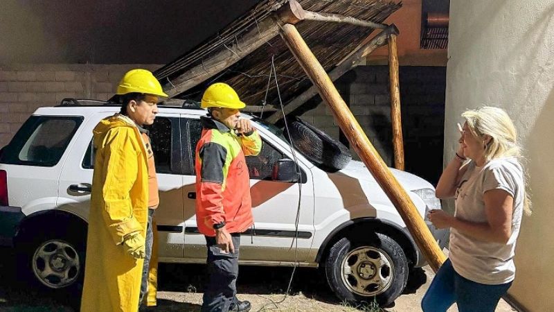 El Gobierno informó que por la tormenta realizaron más de 40 intervenciones