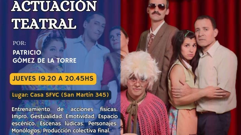 Inician los talleres de teatro, expresión corporal, mimo y clown en la Casa SFVC