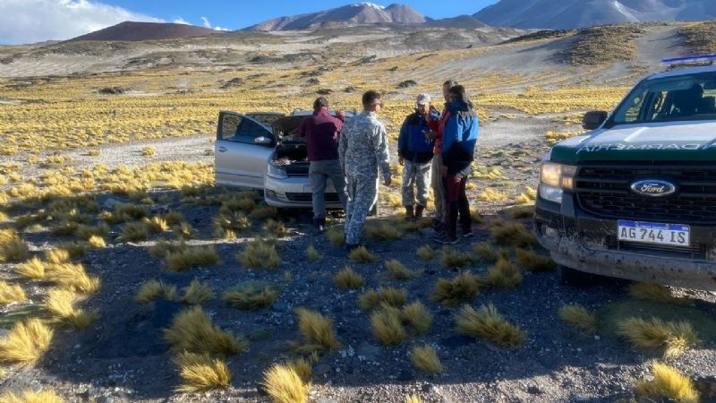 Rescataron a andinistas en el Volcán Incahuasi