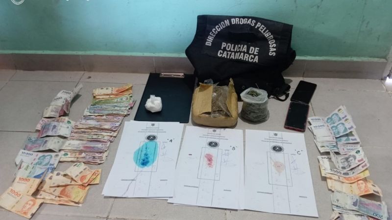 Incautaron más de un kilo de marihuana en Andalgalá