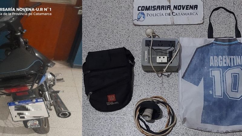 Aprehenden a dos jóvenes, secuestran una moto