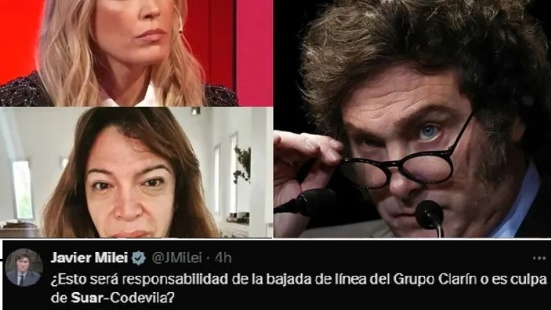 Milei se mete en “la pelea” Canosa-Tagliani