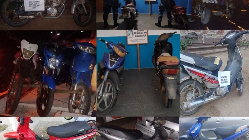 Secuestran más de 30 motos durante controles policiales