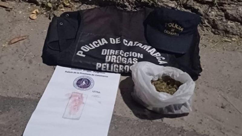 Los pararon en un control y llevaban marihuana