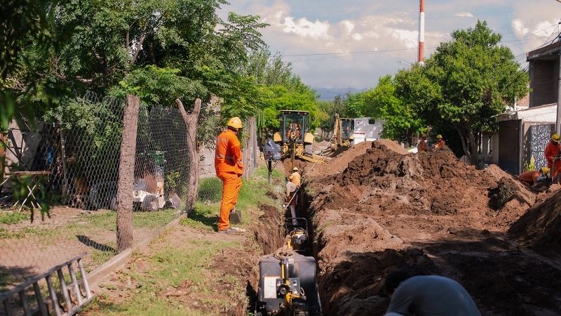 Corte por obras de renovación de red y colector cloacal