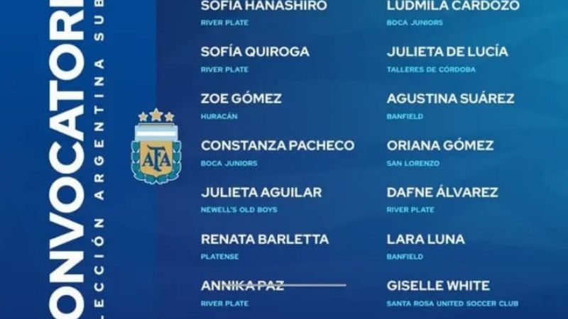 La catamarqueña Lara Luna en la Sub17 Nacional
