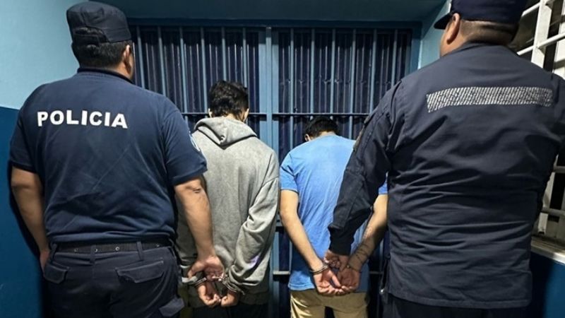 Cayeron dos ladrones de celular