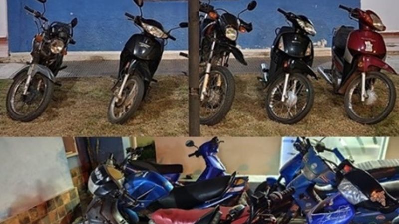 En mega operativo, secuestran 78 motos