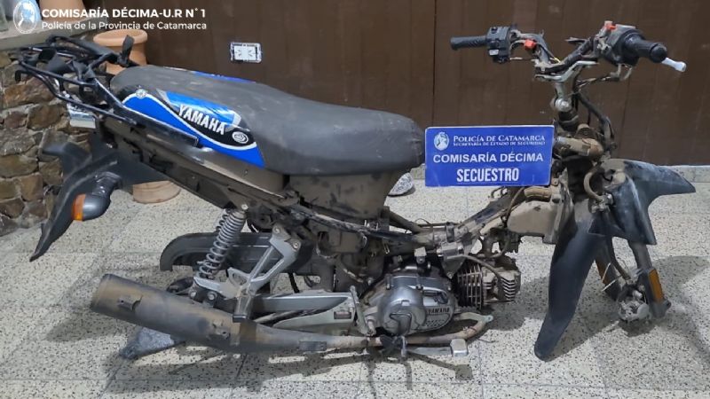 Recuperaron una motocicleta sustraída