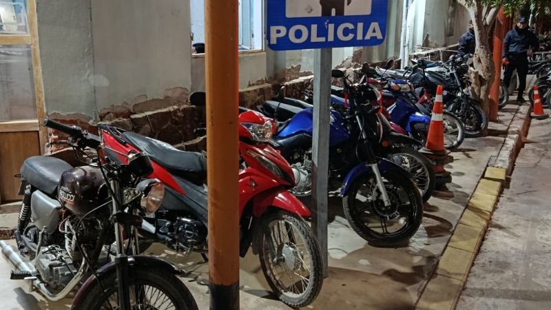 Incautaron varias motocicletas