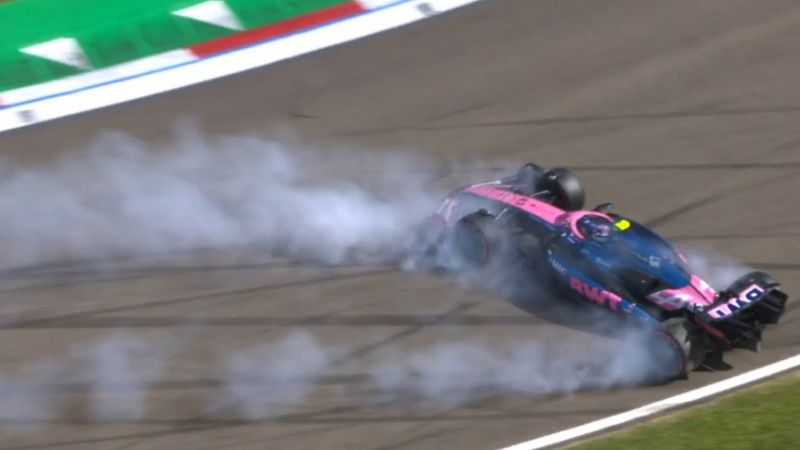 Colapinto chocó y largará en las últimas posiciones