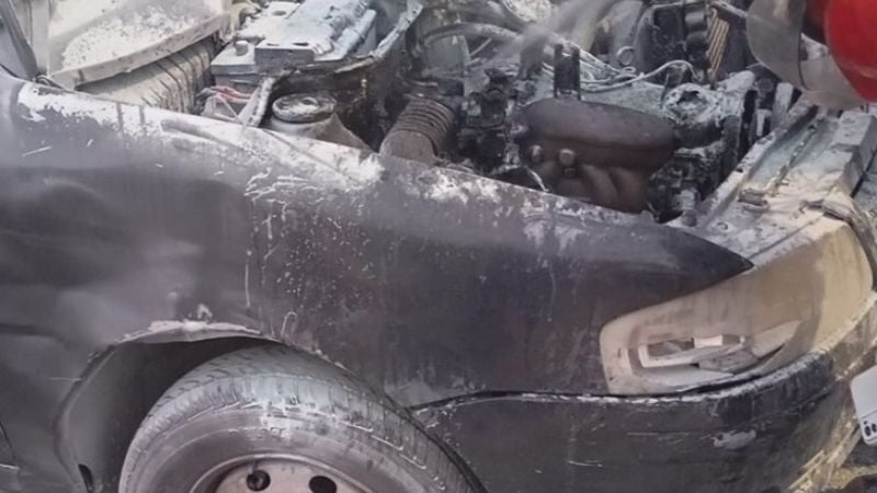 Se incendió un auto