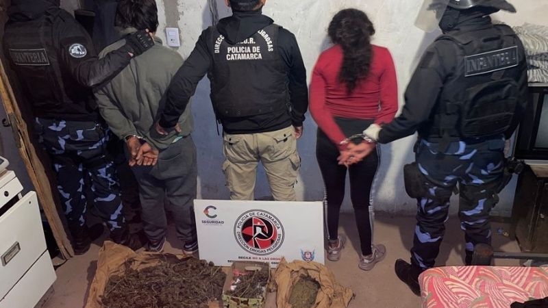 Secuestraron casi 2 Kilos de marihuana