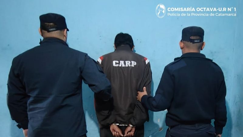Vecinos alertas y rápida respuesta policial lograron la aprehensión del sospechoso