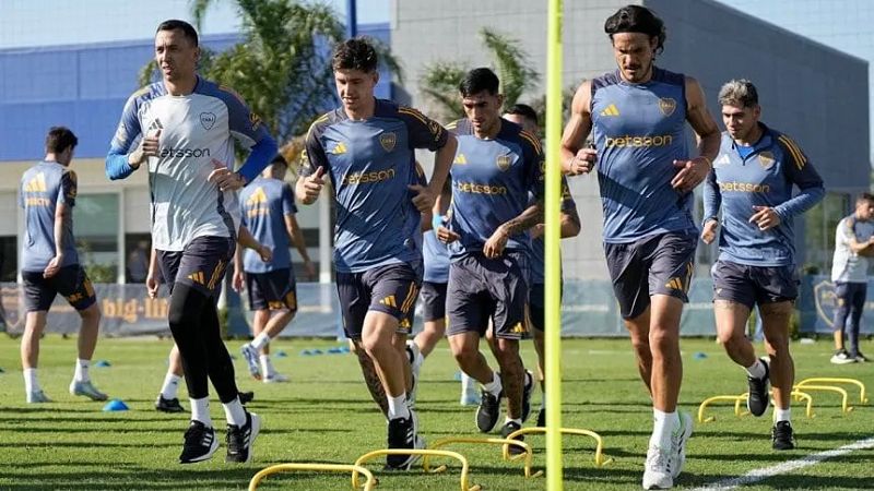 Sin Russo todavía, Boca entrenó con los PF del club