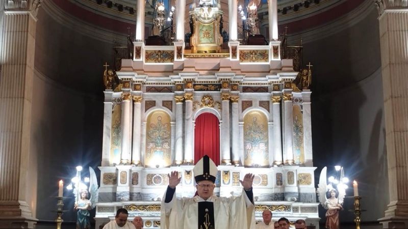 Monseñor Urbanc celebró la acción de gracias por sus 43 años de sacerdocio