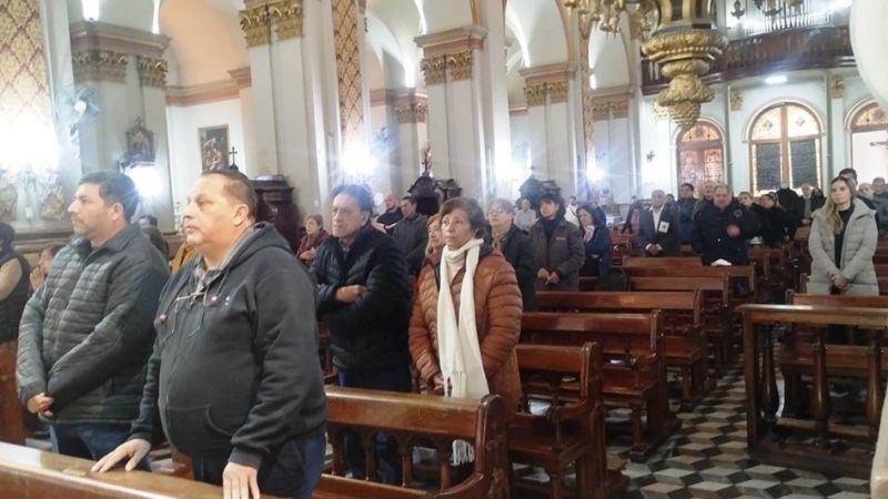 Monseñor Urbanc celebró la acción de gracias por sus 43 años de sacerdocio