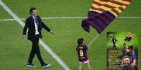 EL RECUERDO de Xana, cuando su padre festejó el título en la Championes League, con el Barcelona en 2015.