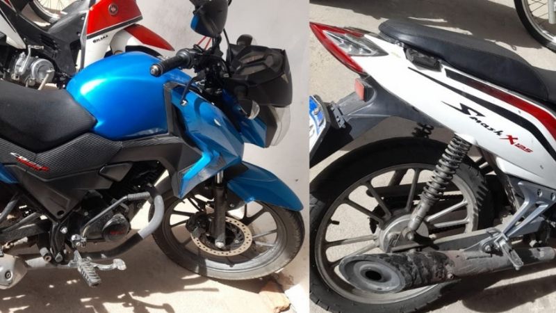 Tres motos fueron incautadas por efectivos policiales