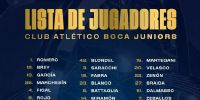 LA LISTA de los jugadores convocados por Boca al Mundial de Clubes.