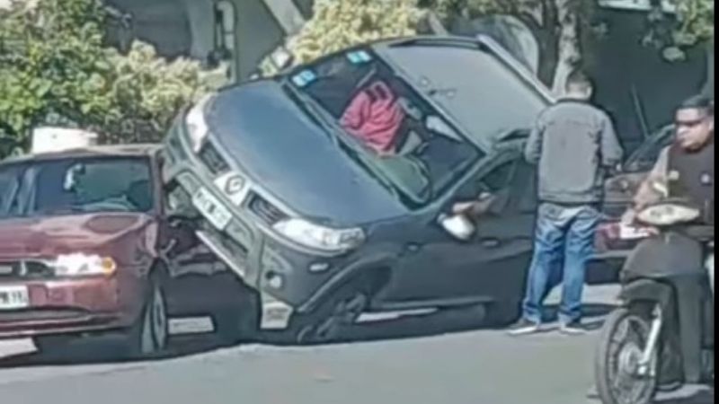 Impresionante choque en la Capital