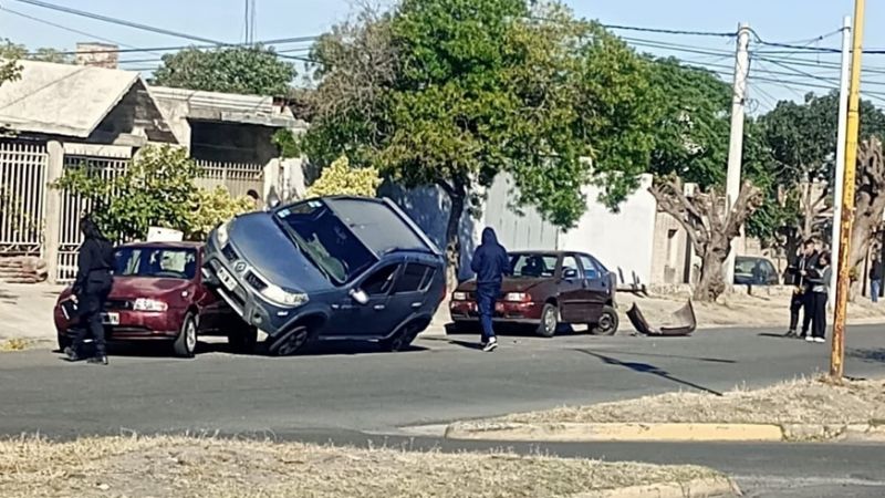 Impresionante choque en la Capital