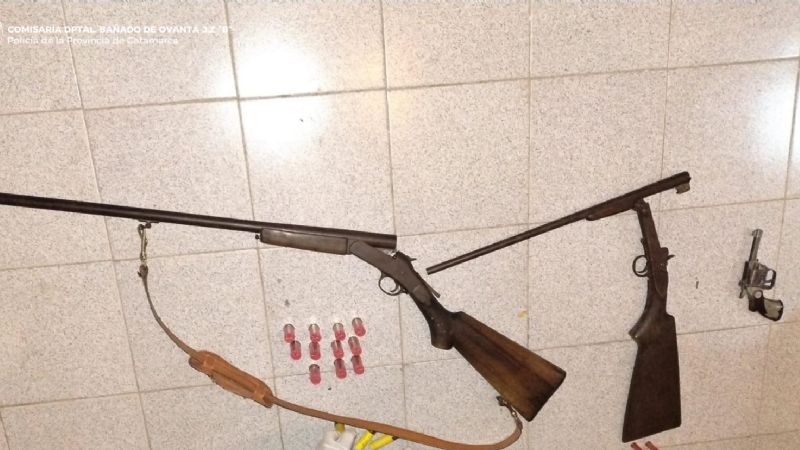 Secuestraron armas de fuego y cartuchos