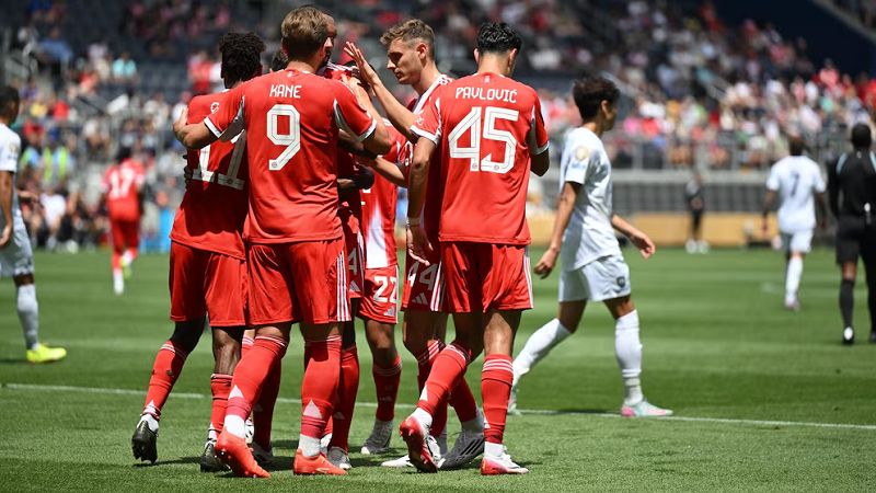 Bayern se aburrió de hacerle goles al Auckland: 10 a 0