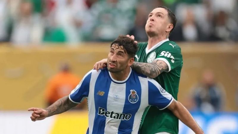 Palmeiras-Porto 0 a 0 como el Inter de Messi