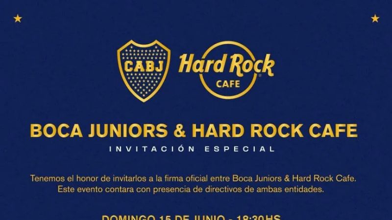 Boca tendrá un Hard Rock Café en “La Bombonera”