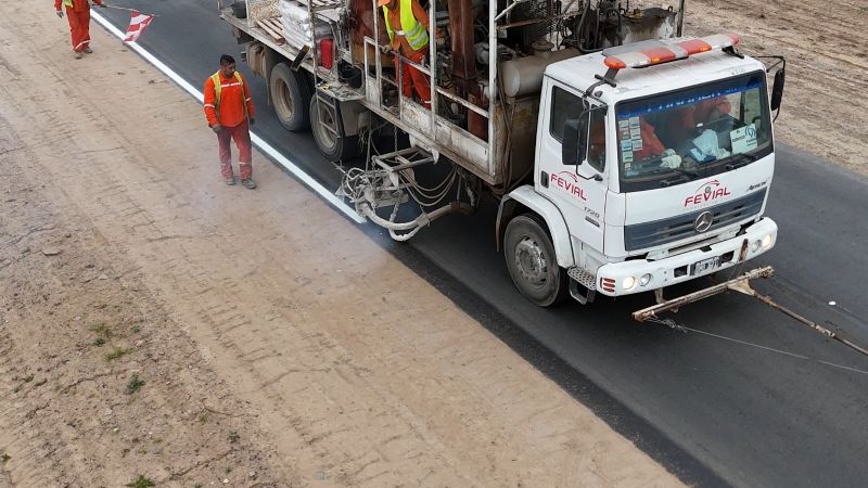 Culminó la pavimentación de la Ruta 2 en San Antonio-Icaño
