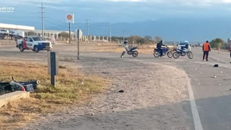 Adolescente lesionado en un siniestro vial en Valle Viejo