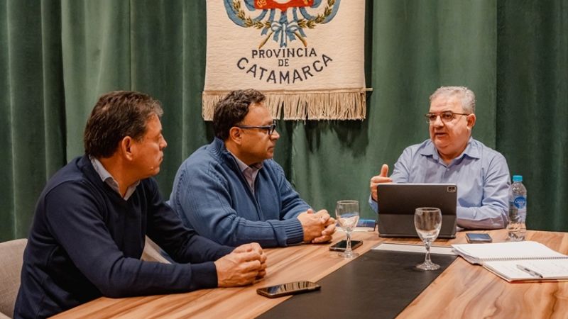 Jalil coordinó obras con los intendentes de Londres y Belén