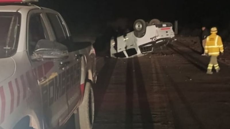 Volcó una camioneta en Tinogasta