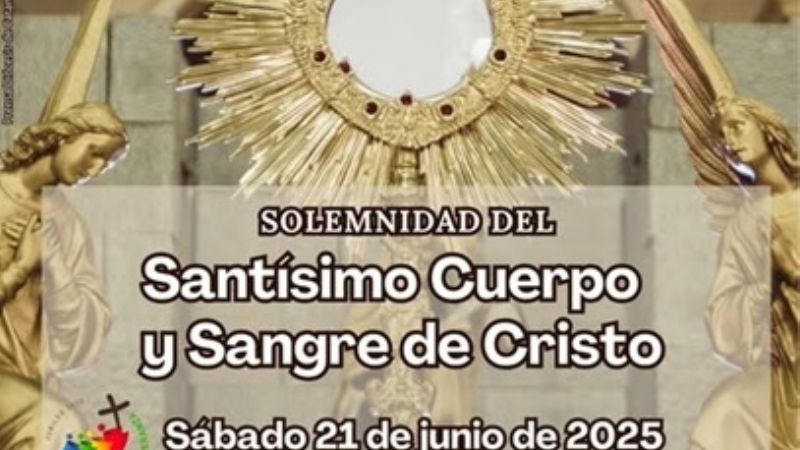 Mañana se realiza la misa y procesión de Corpus Christi