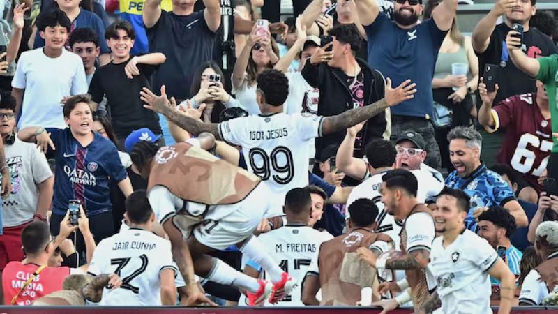 Botafogo “dio el golpe” frente al PSG