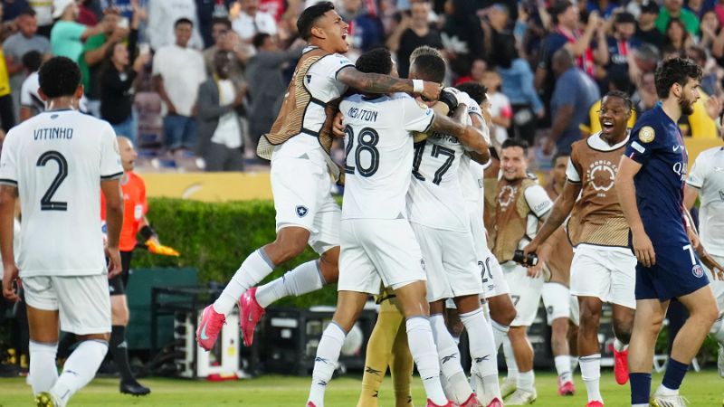 Botafogo “dio el golpe” frente al PSG