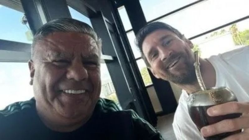 "Chiqui" Tapia visitó a Messi en Miami