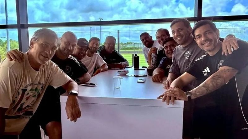 "Chiqui" Tapia visitó a Messi en Miami