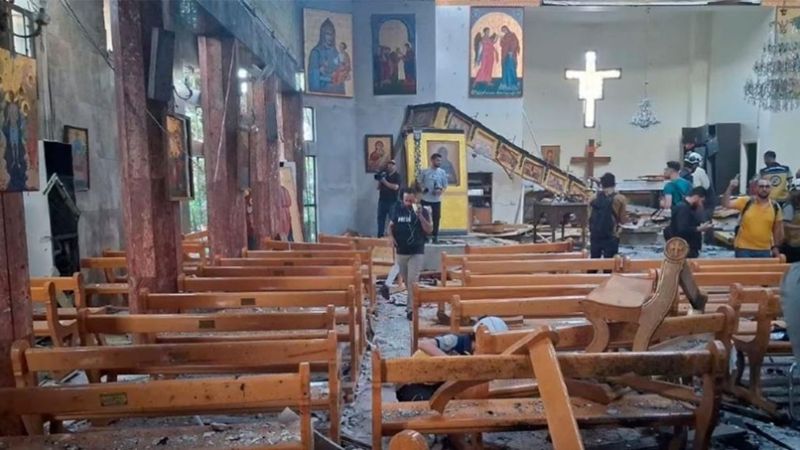 Atentado suicida en una iglesia de Damasco: al menos 22 muertos y 63 heridos