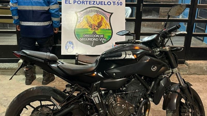 Secuestran en Valle Viejo motocicleta requerida por la Justicia de Salta