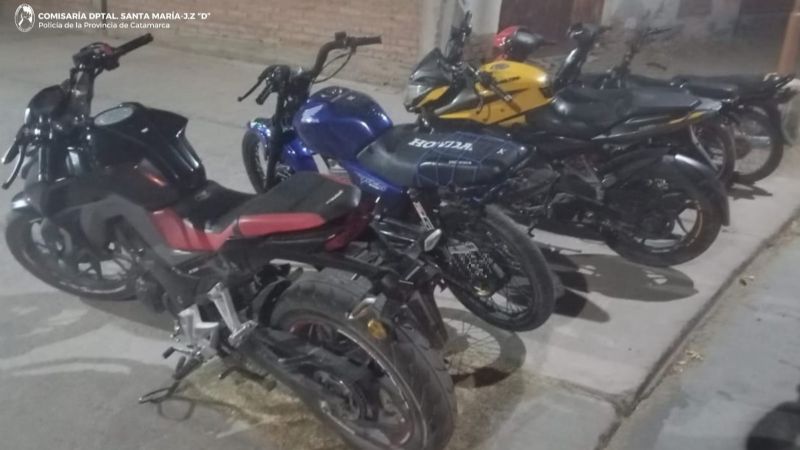 Con el secuestro de motocicletas continúan los operativos en Santa María y Capital