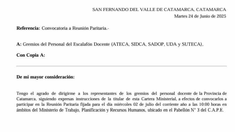 Trabajo convocó a los gremios a discutir salarios