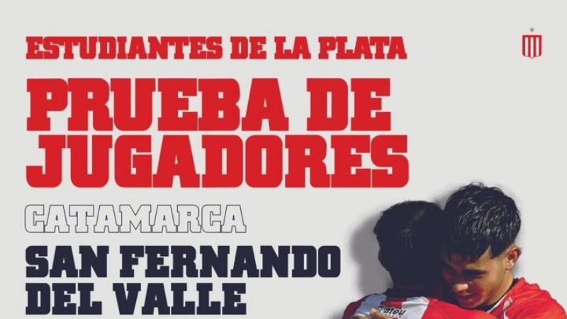 Estudiantes de La Plata probará juveniles