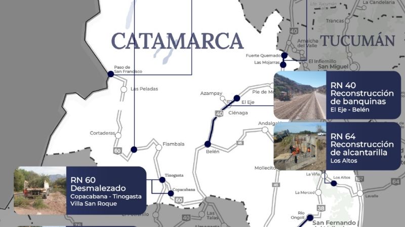 Vialidad Nacional realizó trabajos de conservación en rutas nacionales