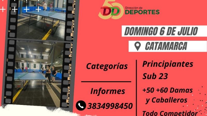 Primer Torneo Interprovincial de Tenis de Mesa 2025