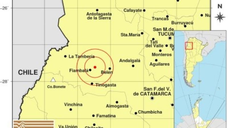 Sismo en el Oeste provincial