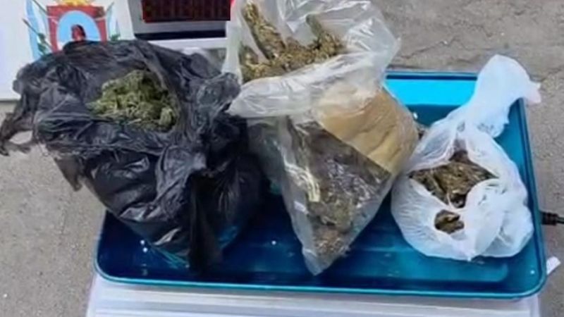 Secuestran marihuana, ansiolíticos, un iPhone, balanzas y una moto