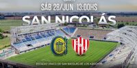 HORARIO DESUSADO, por el frío. A las 13 hs., en San Nicolás se cruzan Rosario Central u Unión de SF.